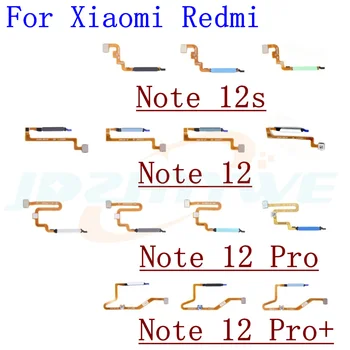 Original Za Xiaomi Redmi Opomba 12 Pro 12S 12pro 4G 5G Prstnih Senzor optični bralnik Dotik ID Povezavo z Matično ploščo gumba za dom, Flex