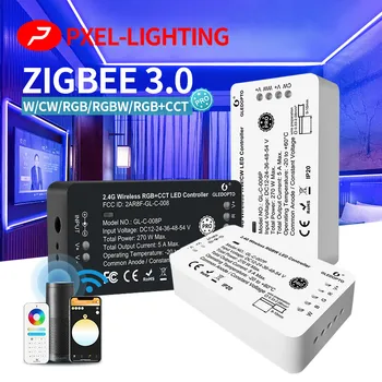 Zigbee3.0 LED Trakovi, trak za Krmilnik Reset Tipko Pro RGBCCT Dimmer Delo z Tuya Smart Življenje SmartThings Aplikacijo Glasovni RF Daljinski Vklop