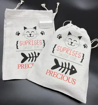 prilagodite hišnih mačk obravnava paketi rojstni korist darila vrečke dobrodošli hvala stranka darilne vrečke, Božič korist vrečke