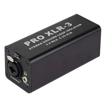 PRO XLR-3 Profesionalni Stereo Ground Loop Izolator 3.5 RCA 6.35 XLR Audio Noise Filter Noise Suppressor Izolator Za PC Trajne