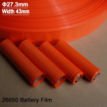 20~500pcs 26650 Baterije Filmski Trak PVC Heat Shrink Tube Precut Shrinkable Rokav Cevi Zaščito Cevi Pokrov za Baterije Zaviti