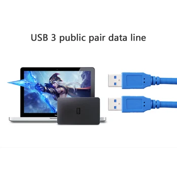 Hitro Modra USB 3.0 A tip Moški Moški USB Podaljšek SEM, DA SEM 150 CM 4.8 Gbps Podporo USB2.0 za pc usb flash disk