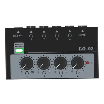 4 Channel Skladu Mešalnik Mono / Stereo Prilagoditev Mini Audio Mixer za Fazo sub Mešanje Kitare Mikrofoni Tipkovnica Majhne Klube