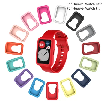 Ohišje Za Huawei Watch Fit 2 Primera Mehki Silikonski Zaščitni Lupini Okvir Odbijača Za Huawei Watch Fit Nov Pokrov Zaščitnik Primeru