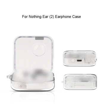 Prozorno Zaščitno Primeru ForNothing Uho 1TWS Slušalke Pribor za Polnjenje Box Kritje Za Nič Uho (1) Silikonski Lupini