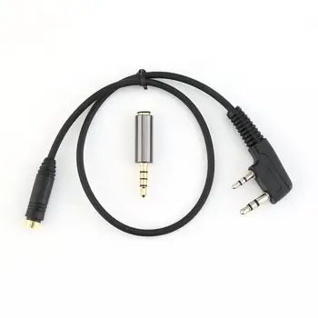 2 Pin K1 Do 3,5 MM Ženski Audio Telefonske Slušalke Prenos Kabel za Kenwood TYT za Baofeng UV5R 888S Walkie Talkie slušalke adapter