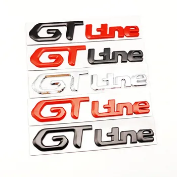3D Kovinski GT LINE Logotip Avto Zadaj Prtljažnik Značko Nalepke Za Peugeot 108 208 308 408 508 2008 3008 4008 5008 GT Line Emblem