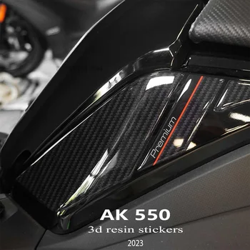 AK550 2023 Pribor Motocikel 3D Epoksi Smolo Nalepke Zaščite Komplet Tank Tipke za Kymco AK550 Premium 2023