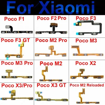 Za Xiaomi Poco F1 F2 X3 M3 M2 Pro F3 M2 X2 X3GT NA OFF Napajanje Glasnost Strani Gumb Flex Kabel za Zamenjavo, Popravilo Del M2-Reloaded