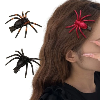Simulacija Pajki Ostra Halloween Potovanja Dekleta Pokrivala Čop Las Posnetek M6CD