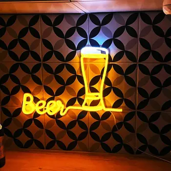 Pivo Ljubitelj Umetnosti Neon Znak Pivo Stenski Dekor Pivo Led Neon Znak Po Meri Pivo Bar, Trgovina, Restavracija Neon Luči