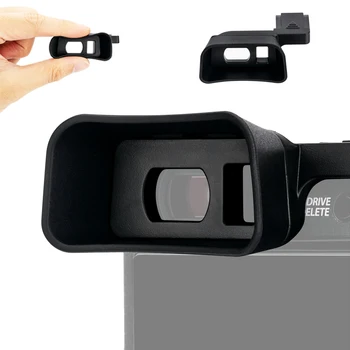 Mehke Silikonske Dolgo Kamere Eyecup Iskalo Okularja Black Nadgradnjo Eyecup za Fujifilm X-E4 Fuji X-E4 Fotoaparat Podaljša Eyecup
