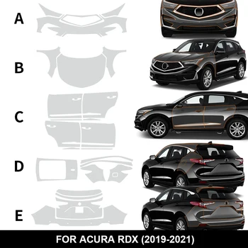 za Acura RDX 2019 2020 2021 Anti-Scratch Kit Pre Cut PPF Nalepke Avto Telo TPU Pregleden Originalno Barvo Varstvo Film