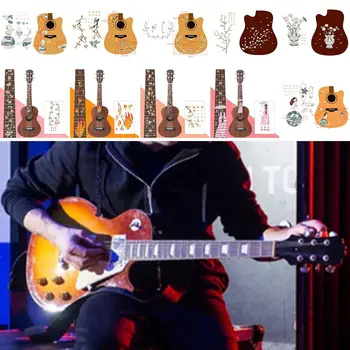Lep Električna Kitara Deli Guitarra Pribor Fretboard Nalepke Ultra Tanek Nalepke Križ Podolgovat Decals