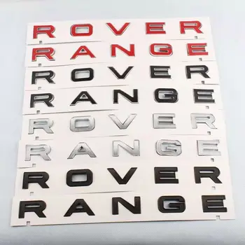 DIY Črke Emblem Značko za Range Rover SV Avtobiografijo ŠPORT EVOQUE HSE Avto Styling Uspela Sredi Kapuco Trunk Logotip Nalepko