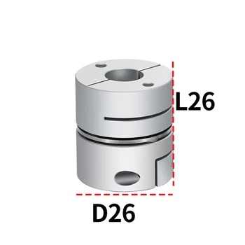 D26 L26 gibljivo gredjo spojnik aluminija eno membrane objemka za 3D Tiskanja Spojka servo motor priključite CNC