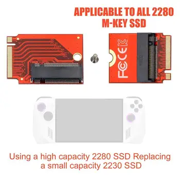1pcs z Majhno Zmogljivostjo, 2230 SSD Igralno Konzolo Adapter svet Za Rog Zaveznik Trdi Disk Adapter svet Visoke Zmogljivosti 2280 SSD Zamenjava