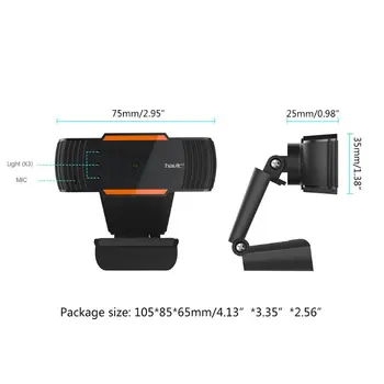 480P Webcam Spletna Kamera z Mikrofonom za PC Računalnik, Kamero USB Spletna Kamera Webcam Live Streaming Snemanje