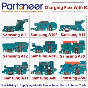 Polnjenje Flex Polnjenje Vrata Dock Priključek Odbor Flex Kabel Za Samsung A01 A10F A11 A12 A21S A30 A31 A40 A405F A50 z ic