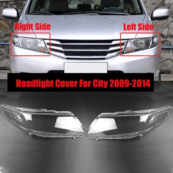Za Honda Mesto 200-2014 Avtomobilski Žarometi Kritje Vodja Svetlobe Žarnice Pregleden Lampshade Lupini Objektiv Stekla