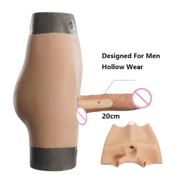 Silikonski Votlih Penis 20 cm Perilo Transseksualci Hlače Realne Traku na Dildo Ženski Penis Hlače Naprave Sex Igrače Za Lezbijke,