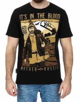 To je V Krvi Matere Rusije Moški T-Shirt Kratek Rokav Priložnostne 100% Bombaž O-Vratu Poletne Majice