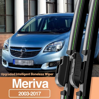 2pcs Za Opel Meriva A B 2003-2017 Prednje Vetrobransko steklo Metlice Brisalcev vetrobranskega stekla Okno Dodatki 2004 2006 2008 2010 2015 2016