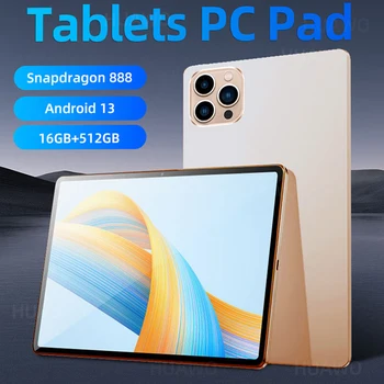Original Globalni Različici Pad 10000mAh Snapdragon 888 Tablet PC 16GB+1TB Android 13 5G 4K HD Zaslon, WIFI, Bluetooth, GPS, Google ZAVIHEK