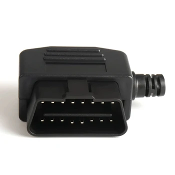 OBD2 L Tip 16 Pin Vtičnice Priključek, Vtič z Lupino in Vijak Moški Auto Avto Priključek Kabel Žice