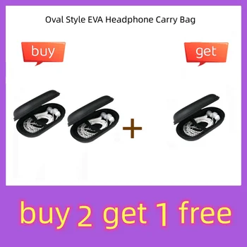 Ovalni Slog EVA Slušalke Nosijo Vrečke, ki Težko Za Moč Bije PB in-Ear Slušalke Vrečke za Shranjevanje Primerih Black Box