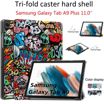 Shockproof Smart Ohišje za Samsung Galaxy Tab A9 SM-X110 X115 8 inch A9 Plus SM-X210 X216 11 inch PU Usnje Stojalo Primeru Zajema