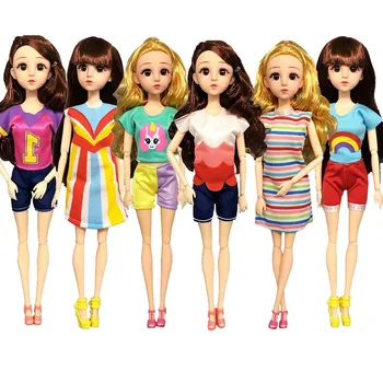 Dekleta Darila Priložnostne Plaži T-Majica, kratke Hlače, Hlače, Hlače Dodatki, Modna Oblačila za Barbie Prijatelj za Punčko Igrače
