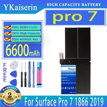 YKaiserin Baterije pro 7 (G3HTA061H) 6600mAh Za Površinsko Pro7 1866 2019 12.3