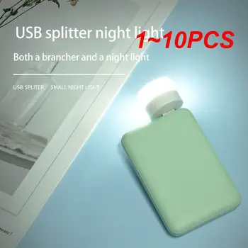 1~10PCS USB Svetlobe Računalnik, Mobilni Moči Banke Polnjenje USB Lučka za Zaščito Oči, Branje Knjige Luč za Kampiranje Noč Svetloba Svetilke