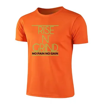 Quick Dry Novo Slim Mens Fitnes Vadbo Telovadnice T Shirt Očesa Priložnostne Mišična Masa Dvižni Oblačila T-shirt Dihanje Kratek Rokav