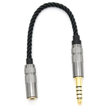 HI-fi 4.4 MM Uravnoteženo Slušalke Adapter Avdio Kabel Pribor Del Komponente 4.4 4 Pin XLR Moški-Ženska Kota