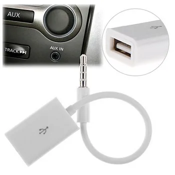 Moški-Ženska Gospodarske Moški AUX Audio JacK Vtič USB 2.0 Ženski Pretvornik Kabel usb Kabel, Avto MP3