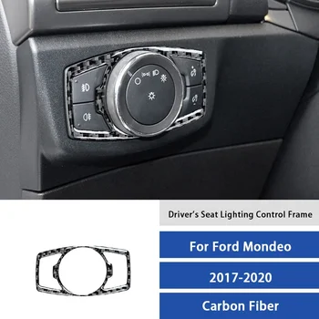Ogljikovih Vlaken Smerniki Vklop Dekorativni Okvir Nalepke Notranje Spremembe Pribor za Ford Mondeo 2017 2018 2019 2020