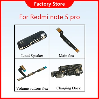 Telefon Deli Za Xiaomi Redmi note5 Vklop/Izklop Glasnosti Gumb Za Redmi opomba 5 pro Glavni flex Glasen Zvočnik Polnjenje Vrata