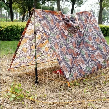 Večnamenski 3 v 1 prostem prikrivanje dežni plašč kampiranje šotor nadstrešek rainwear kampiranje mat mat podlago džungle moistureproof mat