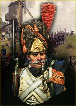 Unpainted Kit 1/10 francoski Grenadiers Imperial Guard bankrot slika Zgodovinski Slika Smolo Kit