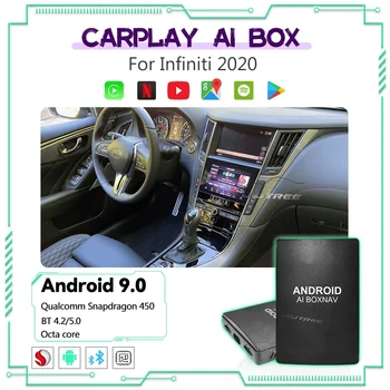 Android Carplay Ai Polje Za Infiniti Q50 Q60 QX50 QX80 avtoradio, Predvajalnik, Smart Adpater Polje Wireless Ogledalo povezavo Netflix Yotube