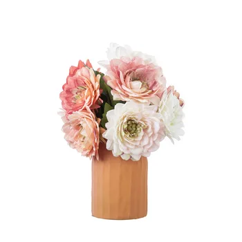10Pc Umetno Dahlia Cvetje Veje Svilene Rože za Dekoracijo Doma Poroka Poročni Šopek Stranka Dogodek Dekor Postavitev DIY Venec