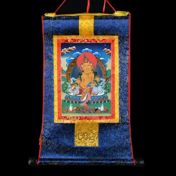 60 CM Buda Thang-ss Thangka # DOMA Talisman učinkovita Zaščita # Tibera Buddhism Rumena Jambhala Buda Visi slikarstvo