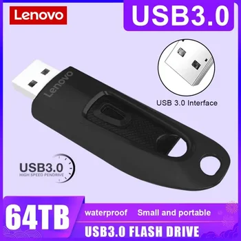 Lenovo 64TB Flash Diski USB 3.0 za Visoke Hitrosti Pendrive 2TB 4TB 16TB Prenosne Usb Naprave Nepremočljiva Pero Disk 1 Tb Za Laptop/PC