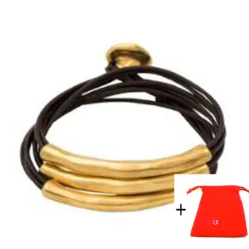 Top nova fit UNO DE 50 moda galvanizacijo 925 srebro 14k zlato čar vrv zapestnica nišo nakit darilo