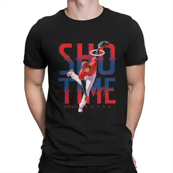 Moški Sw T Srajce Ohtani Baseball Čista Bombažna Oblačila Za Prosti Čas Kratek Rokav O Vratu Tees Natisnjeni T-Shirt