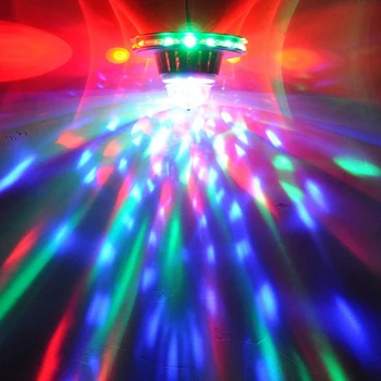 15W Mini Disco Luči 48LED RGB Doma Stranka Fazi Steno Ozadja Dekoracijo Flash Laserski Barvni Žarek Glasbe Svetlobe EU Plug