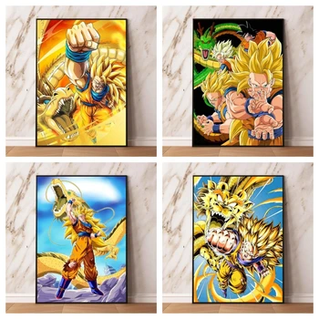 Platna, Plakati, Dragon Ball KaKarot Modularni Slikarstvo Wall Art Dekor Darila Klasična Dnevna Soba Dekorativni Okras Slike