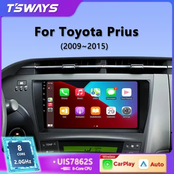 Tsways Android 12 avtoradia Za Toyota Prius XW30 2009 - 2015 Večpredstavnostna Video Predvajalnik Navigacija Carplay Stereo GPS Ne 2Din DVD